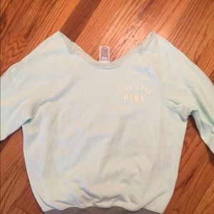 VS Pink mint and grey sweatshirt